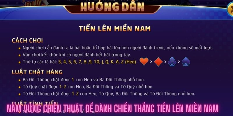 nắm vững chiến thuật để dành chiến thắng tiến lên miền nam