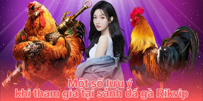Một số lưu ý khi tham gia tại sảnh đá gà Rikvip